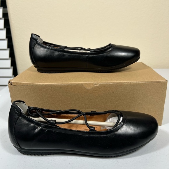 New Josef Seibel black ballet flat shoes 37 - Picture 4 of 6